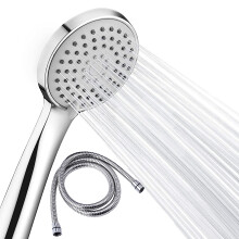 Shower Head and Hose,Samodra High Pressure Shower Head with 1.5m Shower Hose,Low Pressure Shower Heads to Increase Pressure with 3 Spray Modes