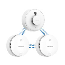 Smoke Alarm, Interlinked Smoke and Heat Alarm Scotland Bundle, Pre-linked,10-Year Battery Life,Compliant with Scotland & England Law (2 Smoke + 1 Heat