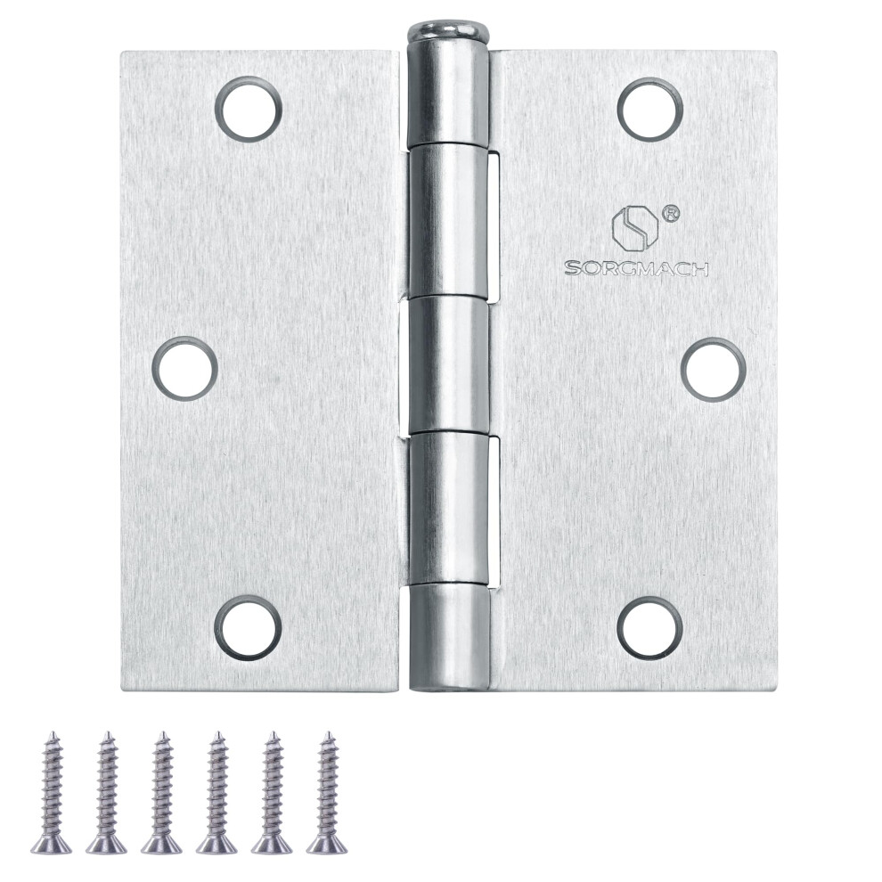 Photos - Other for Repair Door Hinge 3 1/2 Inch Interior Door Hinges Satin Nickel 3.5 Inch Interior Hinges Flat Iron Hinge 3 Â½"x 3 Â½" Door Hardware