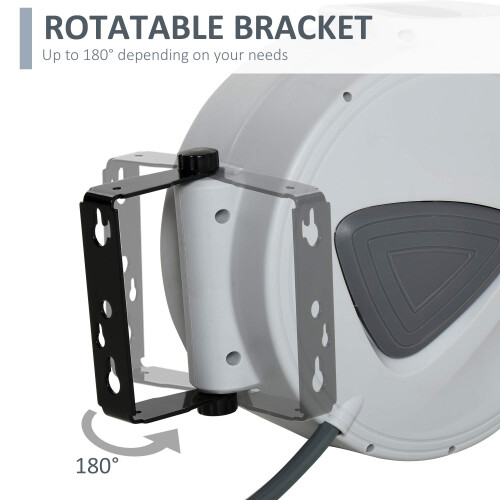 Durhand DURHAND Retractable Air Hose Reel Wall Mount Auto Rewind Hose Reel 15m 2