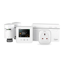 Drayton Wiser Smart Thermostat Heating Kit with 2 x TRV + Smart Plug – Complete Heating Control from Anywhere (DIY Install), White