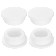 sourcing map 4Pcs Silicone Hole Plug, Waterproof Round Rubber Stoppers Bottle Seal Plugs Tube Pipe End Caps for 31mm/1.22" Hole for Bathtub Bottle, W