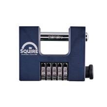 Squire Heavy Duty Padlock (CBW85) - 5 Wheel Combination - Alloy Steel for Corrosion Resistance - Ideal for Gates, Garages and Large Sheds