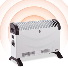Igenix IG5200 Portable Electric Low Energy Convector Heater with Adjustable Thermostat, Freestanding Radiator Ideal for Home or Office, 2000 Watt, Wh