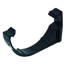 FLOPLAST 112mm Half Round Fascia Gutter Bracket - Black - Bag of 5