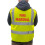 V Safety Fire Marshal Basic High-Visibility Safety Vest, Medium, Yellow Safety Sign 1
