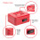 Sterling CB02CR 8" Combination Lock Cash Box, Red 2