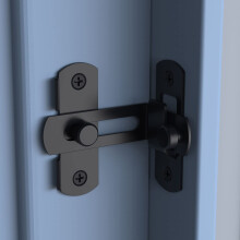 90 Degree Flip Sliding Barn Door Lock, Stainless Steel Angle Latch Buckle, Screen Door Stopper Hook Eye Lock for Barn, Garden, Bathroom, Outdoor, Gar