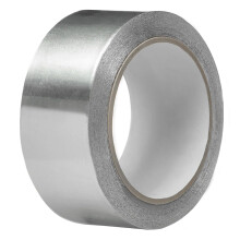 Safero Aluminium Foil Tape, 50mm x 10 meter Strong Adhesive Heat Resistance Water Proof Foil Insulation Tape for Shielding Panels, Pipes, Ducts and o