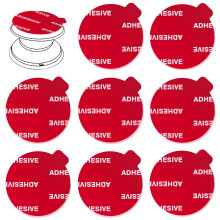 8pcs Clear Sticky Adhesive Pads for Socket Base Mount, 1.38 inches Round Double-Sided Replacement Tapes for Phone Collapsible Grip Stand Back Base