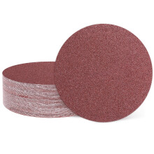 sourcing map 20 Pcs 150mm 6 Inch Sanding Disc 40 Grit Hook and Loop Sandpaper Random Orbital Sander Pads for Woodworking Automotive Metal