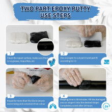 Epoxy Putty Endhokn 300g Black Putty Stick Fix Leaks Cracks and Fill H