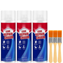 3Pcs Leak Repair Waterproof Sealant Apply, 100ml Leak Sealer Liquid With Brush, Instant Waterproof Sealant Long Lasting Coating For Repair Roofs, Dra