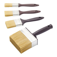 Fit For The Job 4 piece Woodcare Brush for Applying Woodstains, Varnish, Preservatives on All Types of Wood inc. Sheds & Fences, Furniture, Smooth Pl