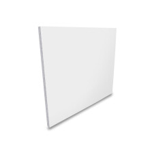 White UPVC Flat Door Panel (W: 750mm x H: 750mm x D: 28mm) 28mm Thick Plastic Half Foam Filled