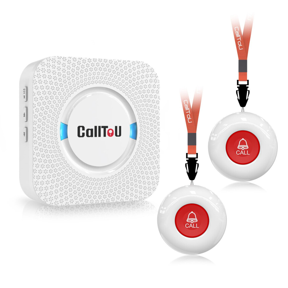 Calltou Wireless Personal Alarms For Elderly Call Button Panic Alarm 500Ft Nurse Call Bell Patient Sos System For Home/Personal Caregiver Pager With 5051226907432