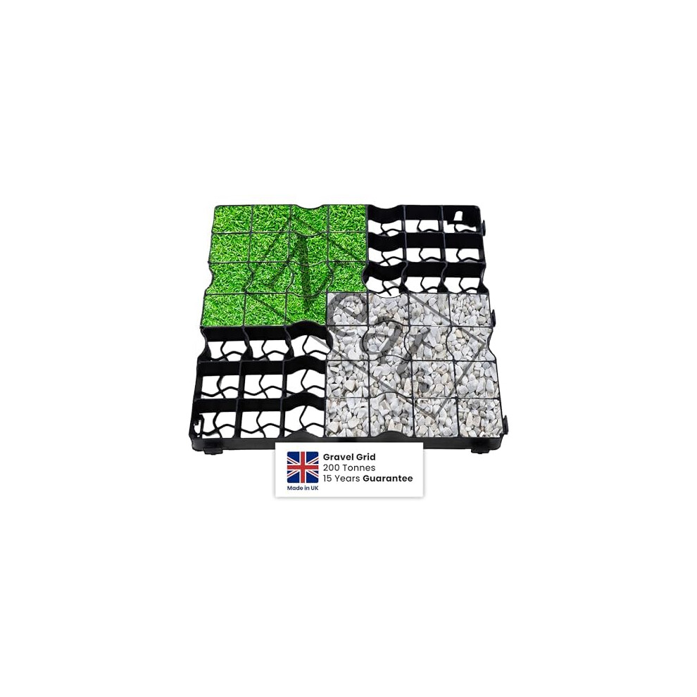Plastic Shed Base Grid 20 (5Mâ²) - Durable Driveway Mats For Lawn & Garden Path, Grass Grid Protection Mesh, Gravel Stabiliser Grids, Plastic Grass Ma 6272842892677