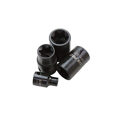 us pro Impact E Torx Star Sockets Female E5 to E24 38 and 12 Drive 17pc Set U