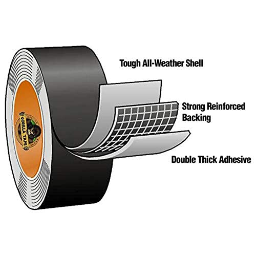 Gorilla Gorilla Handy Roll Gorilla Tape Black 9m x 25mm 2