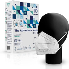 The Adventure Face Mask FFP3 Face Masks with Ear Loops, UK Certified Face Mask, Safety Mask, 5 Layer FFP3 Mask, CE Certified Dust Mask, PPE Mask, Box
