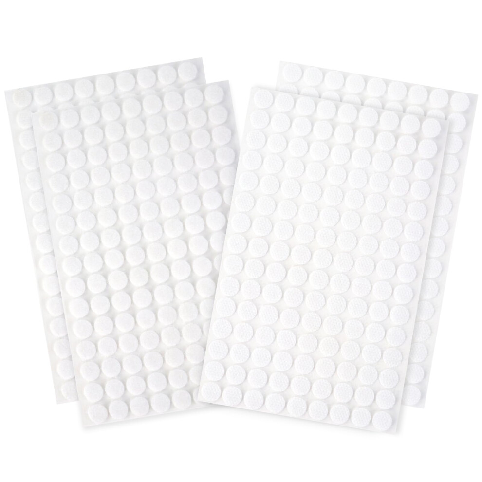 Redamancy 540Pcs Self Adhesive Dots, Sticky Hook And Loop Dots, 10Mm Self Adhesive Dots Tapes, Double Sided Hook Loop Dots Backing Fastening Tape, Ny 5009505792415