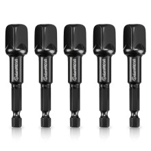 ColumPRO 5PCS Impact Grade Power Drill Sockets Adapter Sets, 3-inch Extension Drill Bit Socket Wrench Adapter 1/2",Portable Design Driver Adapter