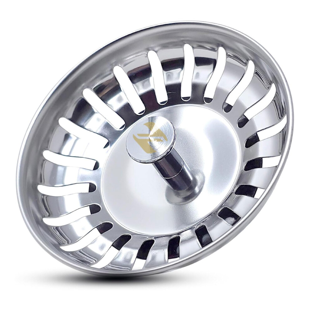 Navza Sink Strainer & Kitchen Sink Plug, Stainless Steel Sink Plug Replacement, Hole Diameter 78Mm, 80Mm, 82Mm, 84Mm, Thicken For Food/Hair Catch 5051226903526