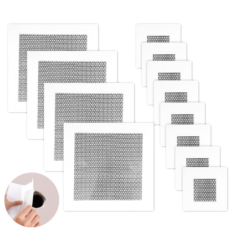 Wall Repair Kit, Self Adhesive Plasterboard Wall Repair Patch, Wall Patch Repair Kit For Quickly Fixing Broken Walls And Ceilings Hardware (12) 39175922