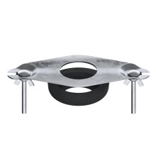 PlumbEZ Easy Fit Close Coupling Kit for Close Coupled Toilets - No Tools Required Bolt and Gasket Donut Kit for Close Coupled Toilet Cistern Kit with