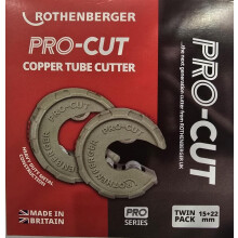 Rothenberger PRO-Cut Copper Tube Cutter 15MM & 22MM Twin Pack