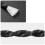 NorthPada Braided Floating Reflective Boat Rope 10mm x 5m Black 2