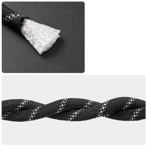 NorthPada Braided Floating Reflective Boat Rope 10mm x 5m Black 1