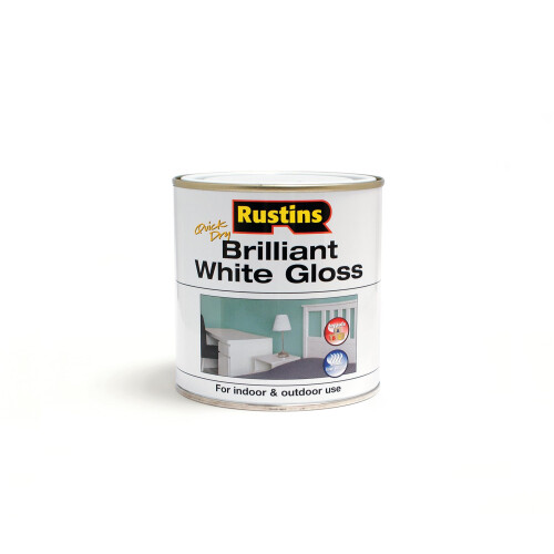 Rustins RUSTINS Brilliant White Gloss Paint 250ml
