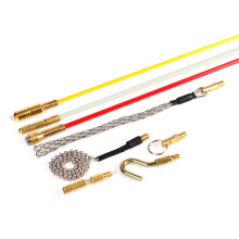 Super Pro 16M Cable Access Rod and 17pc Attachments Accessories Kit Set - 16 x 1m Rods, Electric Wire Puller, Cable Installation Access Fishing Tool,