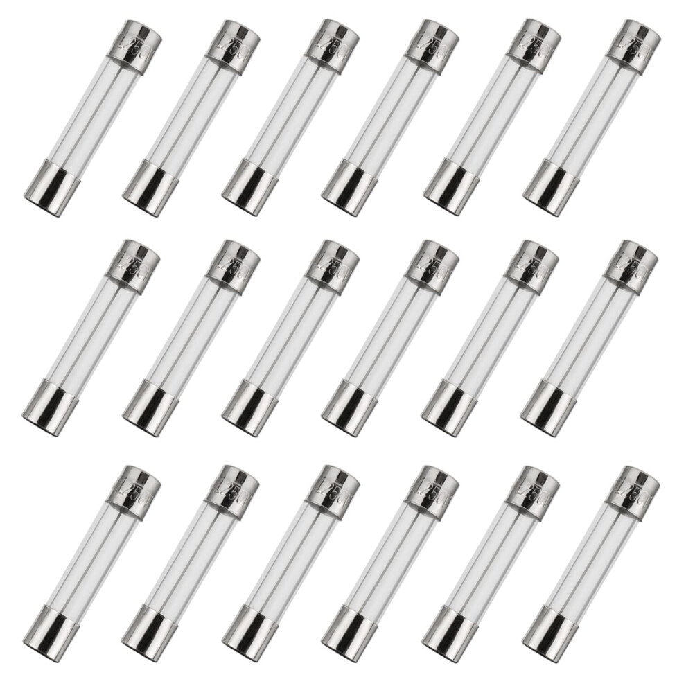 Bojack 6X30 Mm 5 A 250 V 0.24X1.18 Inch F5al250v 5 Amp 250 Volt Fast-Blow Glass Fuses(Pack Of 18 Pcs) 5004367996025