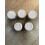 TC Lockshield Radiator Valve Wheelhead Plastic Cap White pack of 5 3