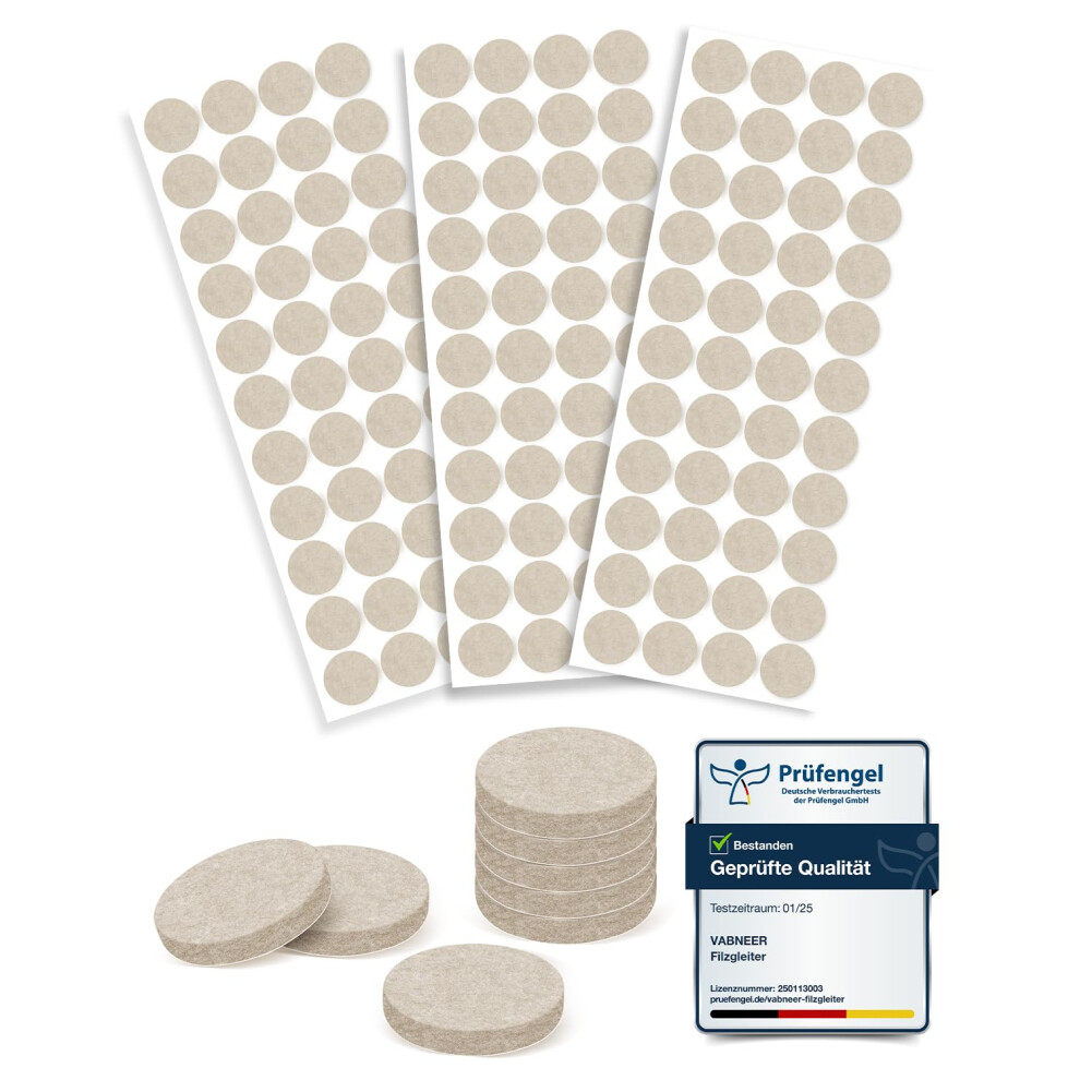 Vabneer Chair Leg Floor Protectors 20Mm (132Pcs) - Self-Adhesive Felt Pads For Furniture Feet, 5Mm Thick Felt Furniture Pads For Hardwood/Laminate/Ti 87742138