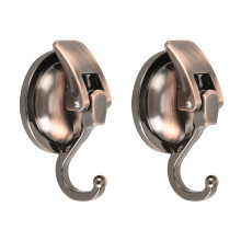 Mnixy Heavy Duty Vacuum Suction Cup Hooks Powerful Suction Cup Hooks Wreath Hanger for Bathroom&Restroom Shower (Bronze, 2Pack)