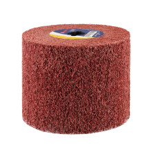 Shineboc Polishing Drum, 120 Grit Nylon Brush Drum for Brushed Metal, Burnishing Polishing for sanding matting satin finishing Ø120x100x19 mm