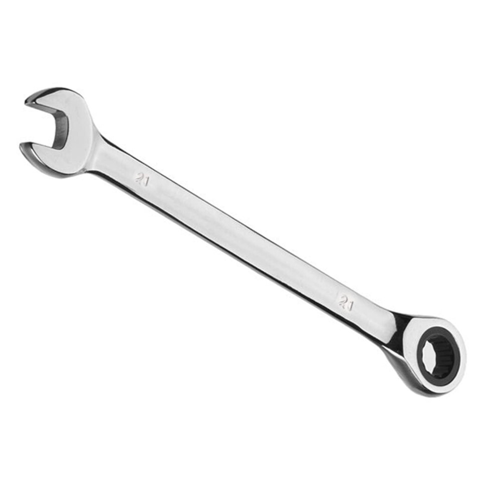 Vokenforu 21Mm Ratchet Spanner, Ratcheting Combination Wrench, Hardened Chrome Vanadium Steel Open End Spanner Metric 34866627