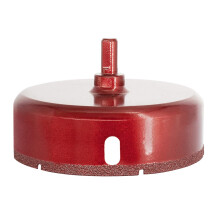 Meccion Diamond Drill Bit Brazed Core Hole Saws, Performance Hollow Hole Cutter for Glass/Tile/Granite/Marble/Porcelain (105mm)