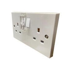 Socket Switch Guard Cover [10 Pack] Prevents Accidental On Off Switch Plus gives easy access for intentional switching, Perfect for Fridges Freezers