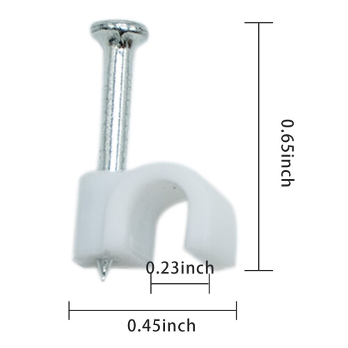 6mm Round Cable Clips 100pcs Assortment Cable Holder Management Wire Tidy Clips 1