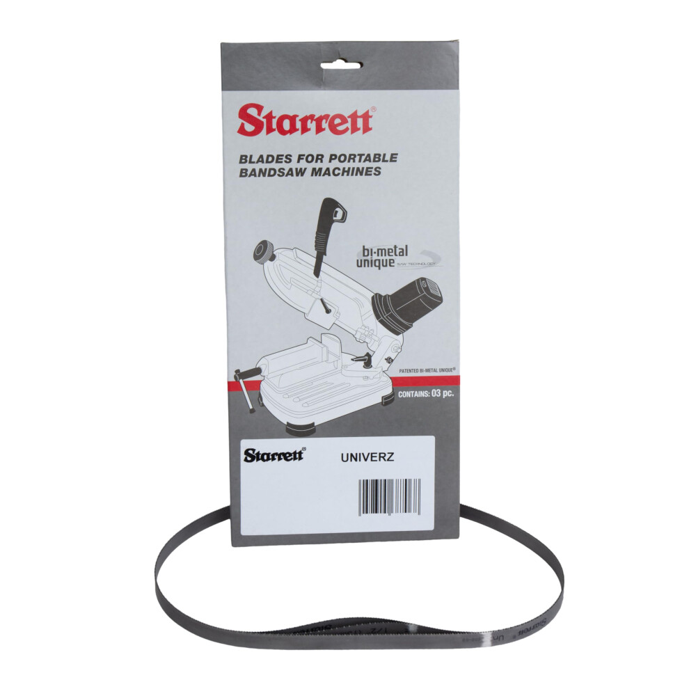 Starrett Univerz Portable Cordless Bandsaw Blades 900 X 13 X 0.35Mm - 18Tpi - Pack Of 3
