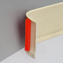 PVC Skirting Board Trim Self-Adhesive,Flexible Skirting Boards Covers,Peel and Stick Wall Base Board Moulding Strip,Baseboard Molding Tape(3 Meters L
