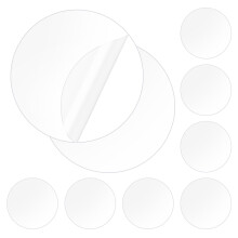 Coptiner 10 Pcs Clear Double Sided Adhesive Pads for Mounting Clear Stickers Patch for Walls Hanging Sticky Nano Gel Pads Two Sided Precut Tape Stron
