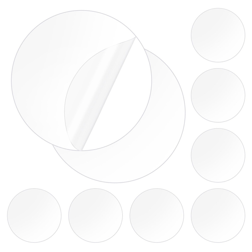 Coptiner 10 Pcs Clear Double Sided Adhesive Pads For Mounting Clear Stickers Patch For Walls Hanging Sticky Nano Gel Pads Two Sided Precut Tape Stron 12575244