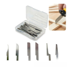 Magicbox 18pc Mini Hobby Saw Blade Set, Fine Tooth Modelling Saw Blade with 6 Type & Case for Model Making, Wood Craft, DIY Tools, Replacement Razor