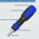 Multi-bit Screwdriver, 13-in-1 Screw Driver Adjustable Mini Screwdriver Set Multitool All in One with Torx Security, Phillips, Hex, Flat Head, Square 6