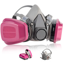 sykua Half Face Respirator Mask with 60921 Filters, Reusable Gas Mask for Spray Paint Chemical Resin